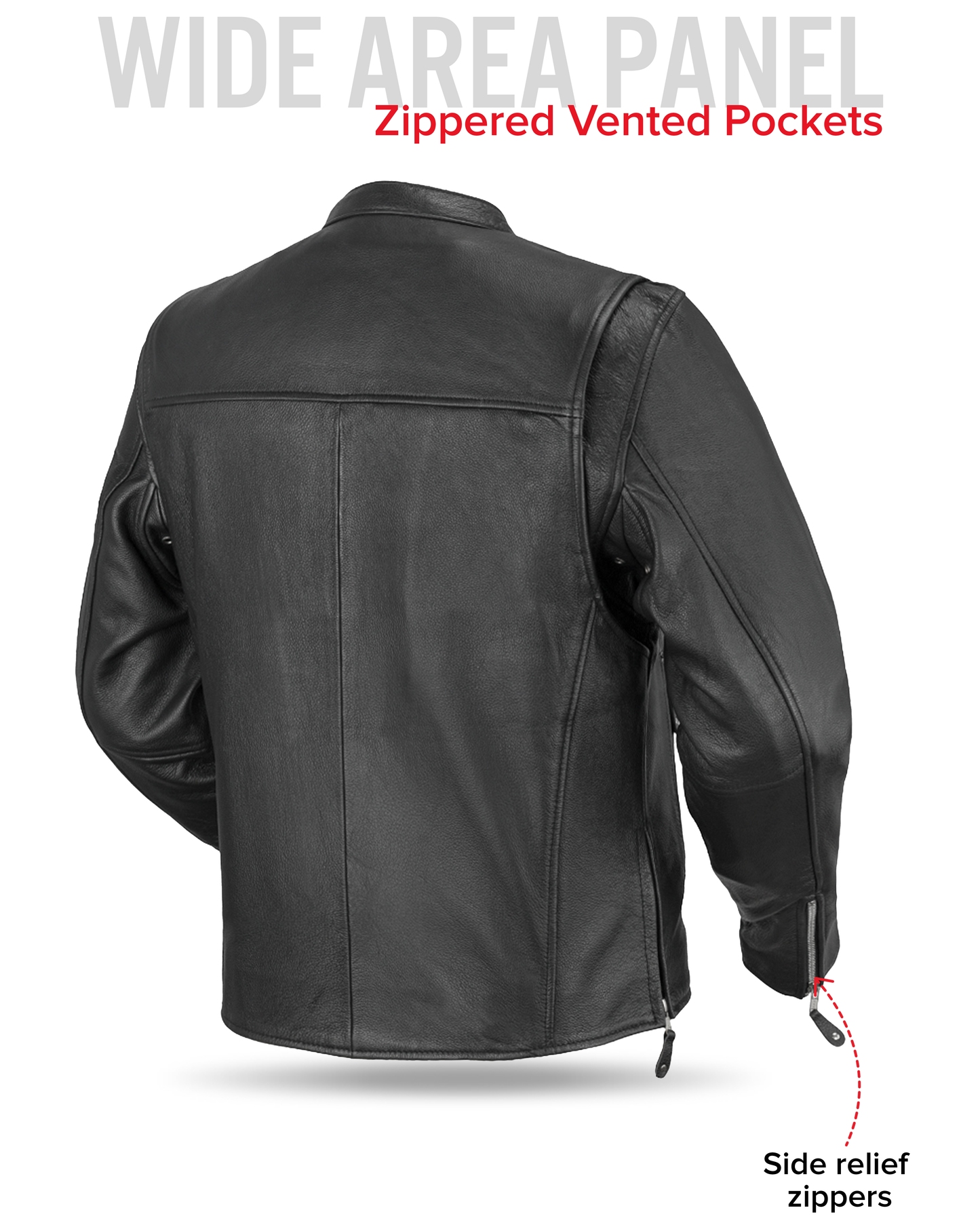 Ace Men's Leather Motorcycle Jacket