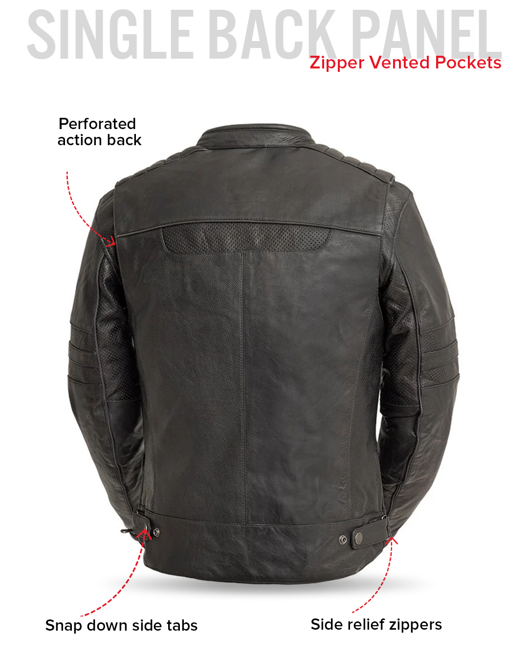 BiTurbo - Men's Leather Motorcycle Jacket