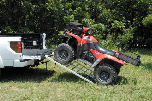 QuadBoss, QuadBoss Bifold Ramp 44x71 – Lightweight Aluminum PowerSports Ramp with Secure Straps
