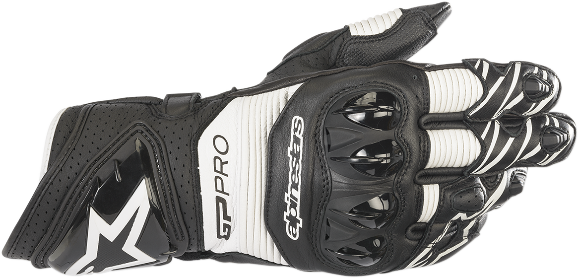 IN STOCK ALPINESTARS GP Pro RS3 Gloves - Black/White - XL 3556922-12-XL
