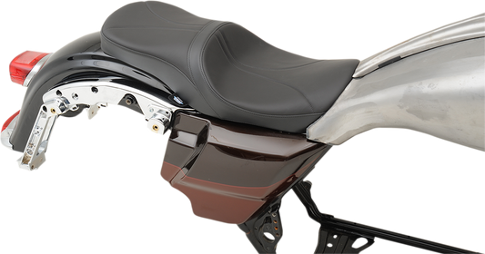 DRAG SPECIALTIES SEATS, DRAG SPECIALTIES SEATS Low Touring Seat with Solar Reflective Leather for Harley FL 2008-2023 – Part #0801-1069