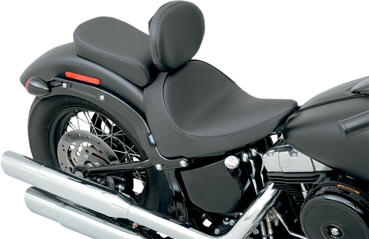 DRAG SPECIALTIES SEATS, Drag Specialties Seats Solo Seat - Smooth with Backrest for FXS/FLS 2011-2017 (Part #0802-0784)