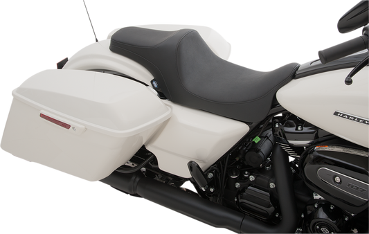 DRAG SPECIALTIES SEATS, Drag Specialties Seats Predator III Seat for Harley-Davidson FL 2008-2023 – Smooth Finish, Narrow Front Design