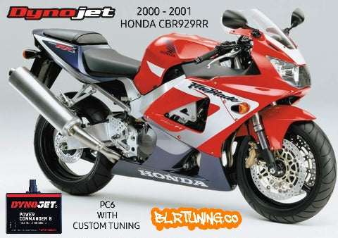 HONDA CBR929RR 2000 - 2001 PC6 BY DYNOJET WITH OPTIONAL CUSTOM TUNING BY BLR TUNING