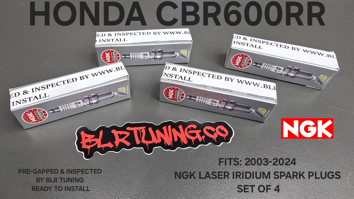 HONDA CBR600RR 2003 - 2024 NGK LASER IRIDIUM SPARK PLUGS – SET OF 4 PRE-GAPPED