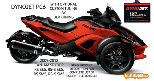 CAN-AM SPYDER RS-S AND RS SM5 SE5 2009 - 2012 PC6 BY DYNOJET WITH OPTIONAL CUSTOM TUNING BY BLR TUNING