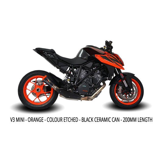 IN STOCK Austin Racing V3 BLACK ORANGE TIP SLIP-ON 2014 - 2019 KTM SUPERDUKE 1290 R & 2016 - 2023 GT AR52