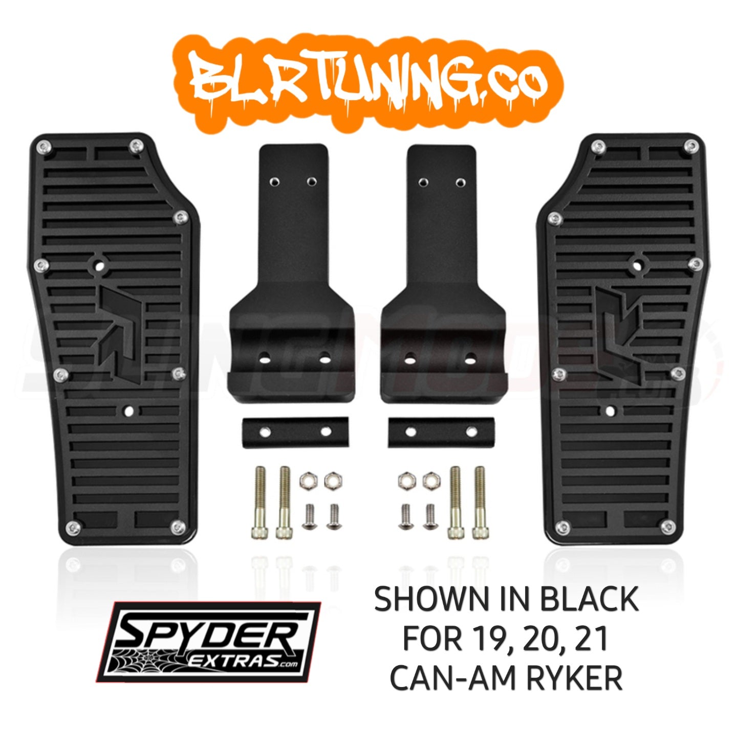 CAN-AM RYKER 2019 TO 2021 FULL SIZE BOLT ON DRIVER FLOORBOARDS IN BLACK OR SILVER
