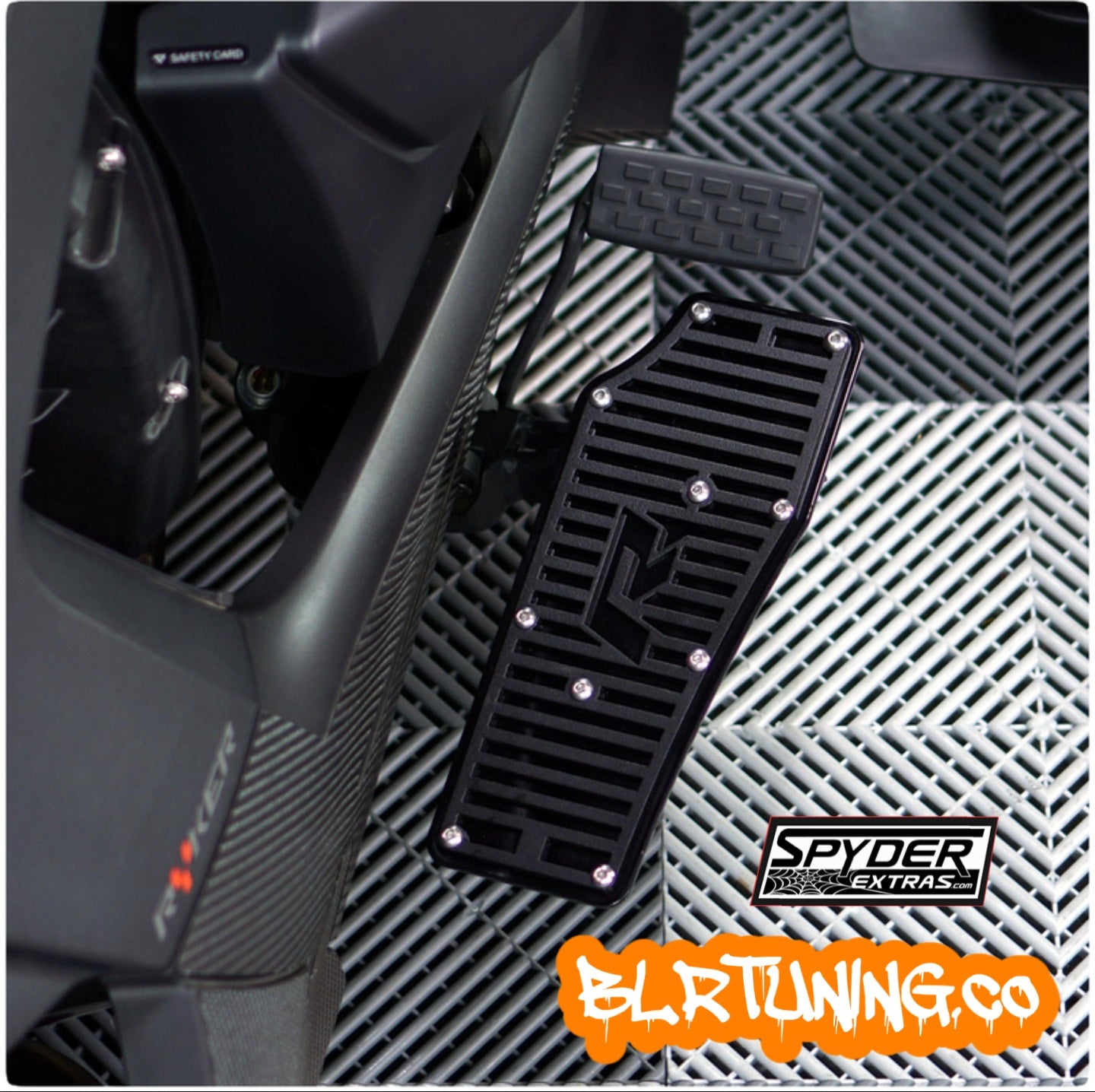 CAN-AM RYKER 2019 TO 2021 FULL SIZE BOLT ON DRIVER FLOORBOARDS IN BLACK OR SILVER