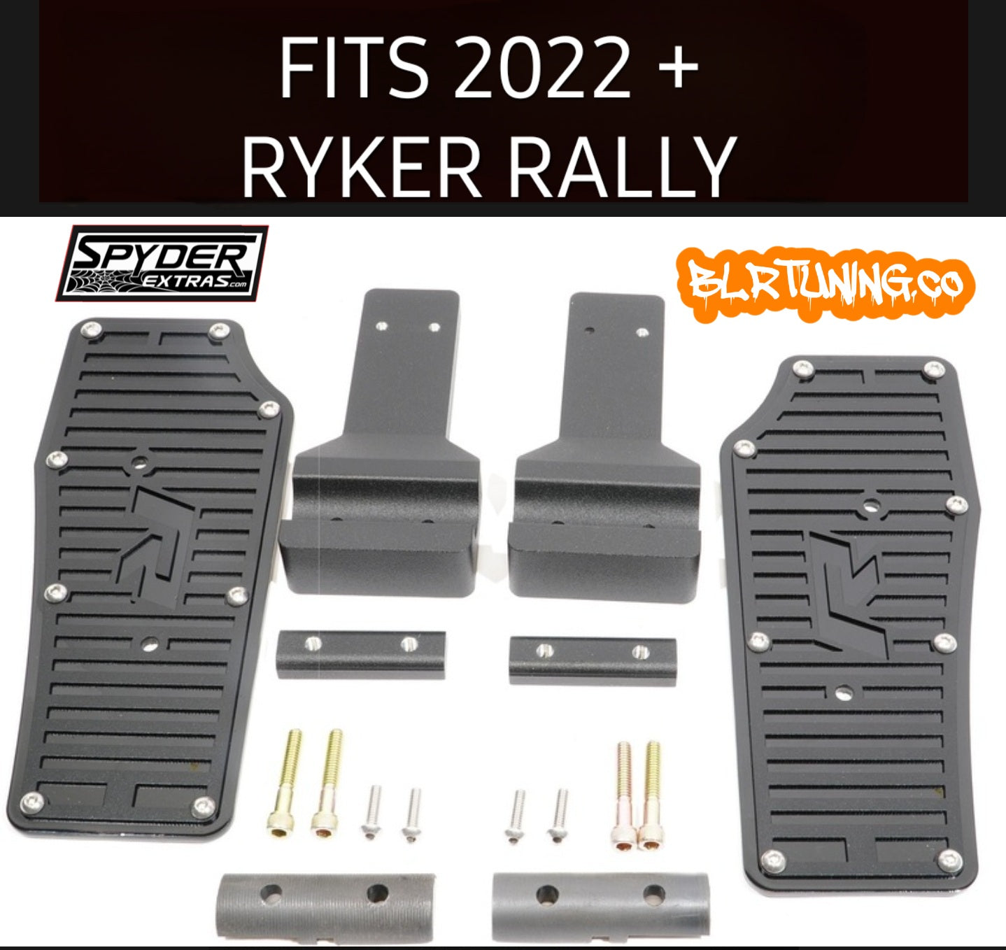 CAN-AM RYKER RALLY 2022 AND UP FULL SIZE BOLT ON DRIVER FLOORBOARDS