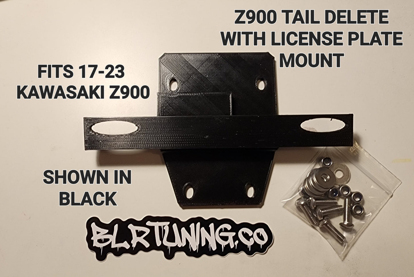 KAWASAKI Z900 TAIL Tidy LICENSE PLATE MOUNT OR PLATE DELETE FITS 17 - 23 Z900