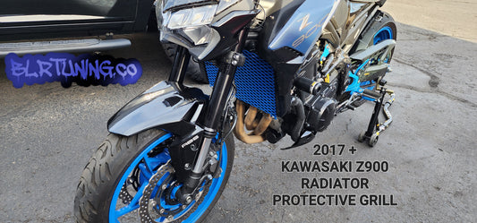 KAWASAKI Z900 RADIATOR PROTECTIVE GRILL BY BLR TUNING FITS 2017 - 2024