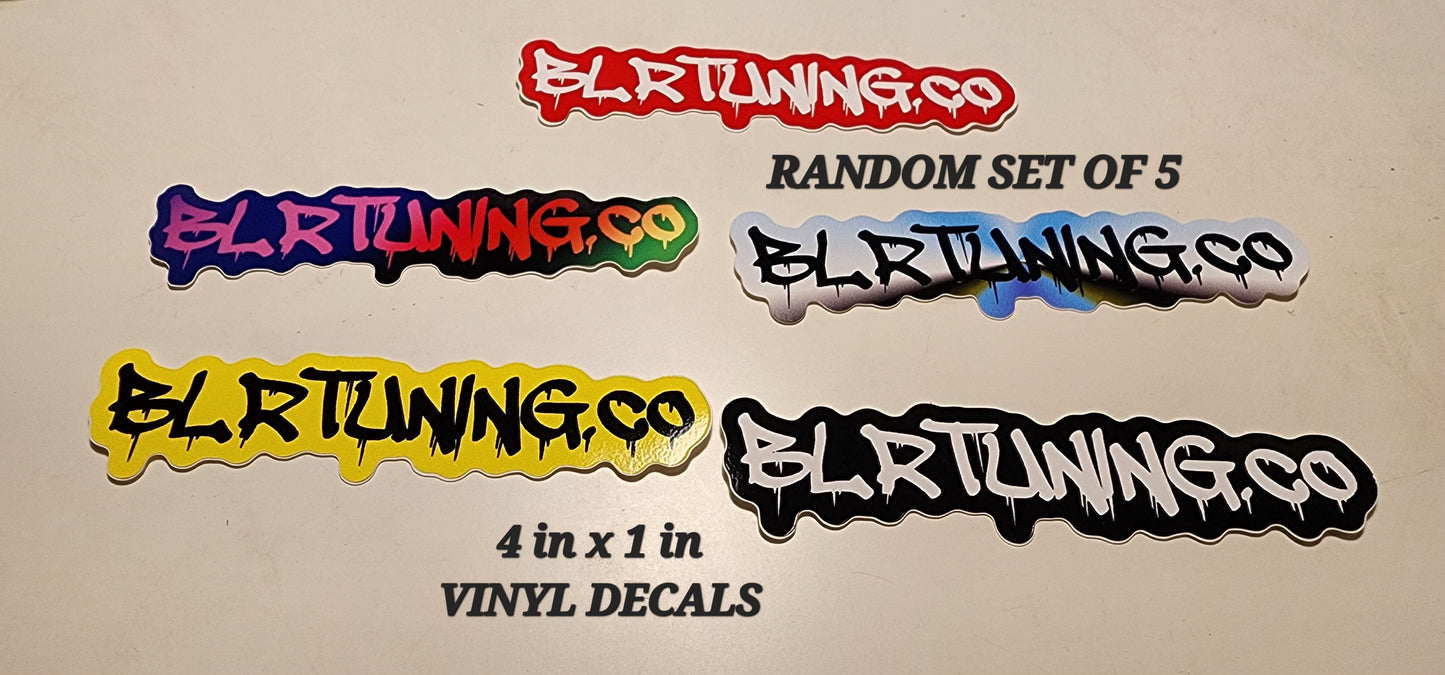BLR TUNING VINYL DECALS RANDOM PACK OF FIVE