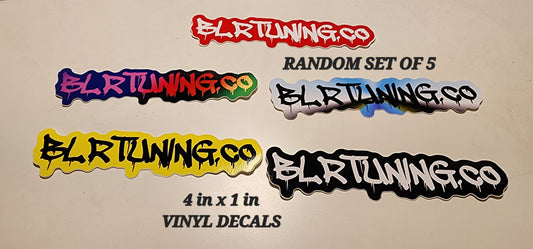 BLR TUNING VINYL DECALS RANDOM PACK OF FIVE