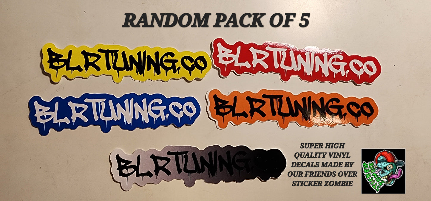 BLR TUNING VINYL DECALS RANDOM PACK OF FIVE