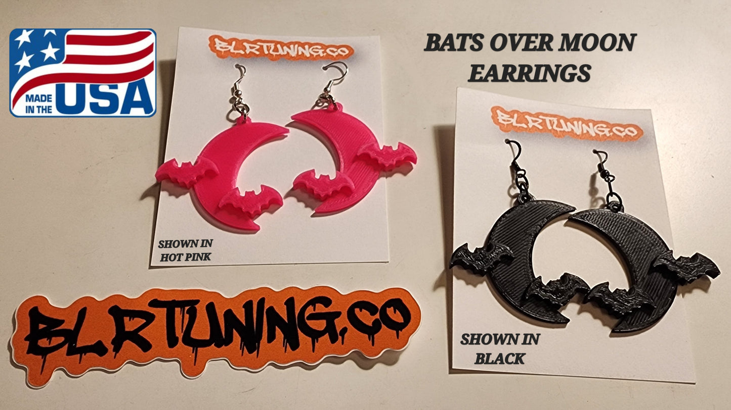 BATS OVER MOON EARRINGS