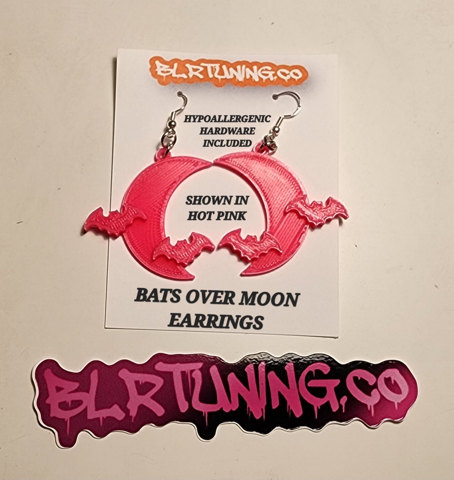 BATS OVER MOON EARRINGS