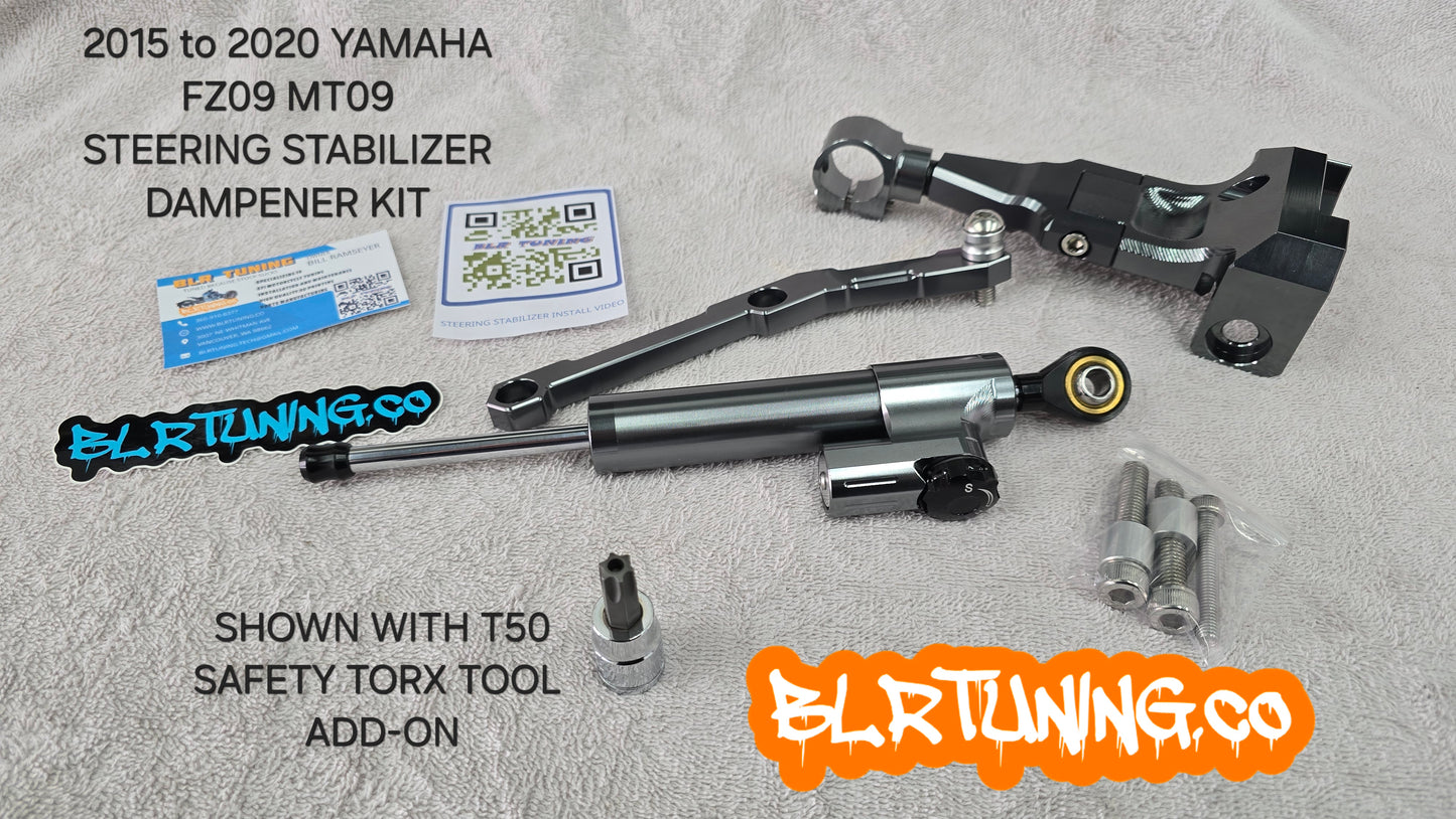 YAMAHA MT09 AND FZ09 STEERING STABILIZER DAMPER FITS 2015 TO 2020 MT09 MT-09 FZ09 FZ-09