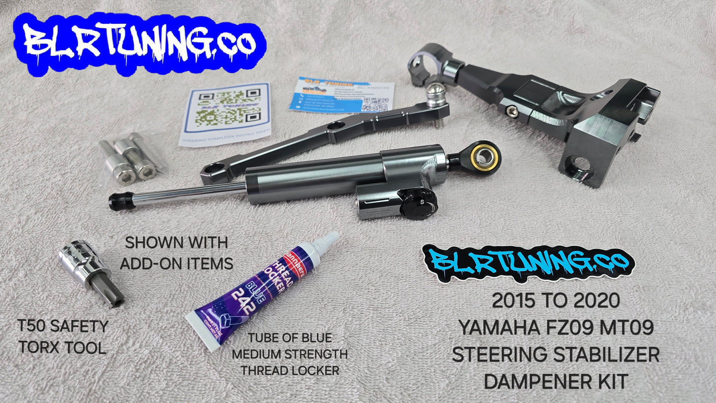 YAMAHA MT09 AND FZ09 STEERING STABILIZER DAMPER FITS 2015 TO 2020 MT09 MT-09 FZ09 FZ-09