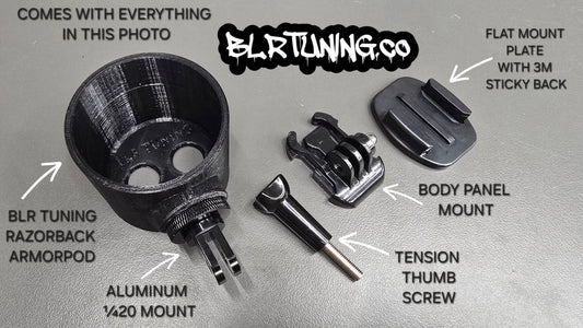 Universal Razorback Gauge ArmorPod – Action - Mount CVT Temp Gauge Holder FITS 3.0 - 3.1 - 3.2 RAZORBACK GAUGES