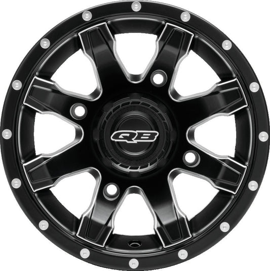 QuadBoss, QuadBoss Grinder 12x7 PowerSports Wheel Part #608502 - Lightweight Aluminum Design with 700 lbs Load Capacity