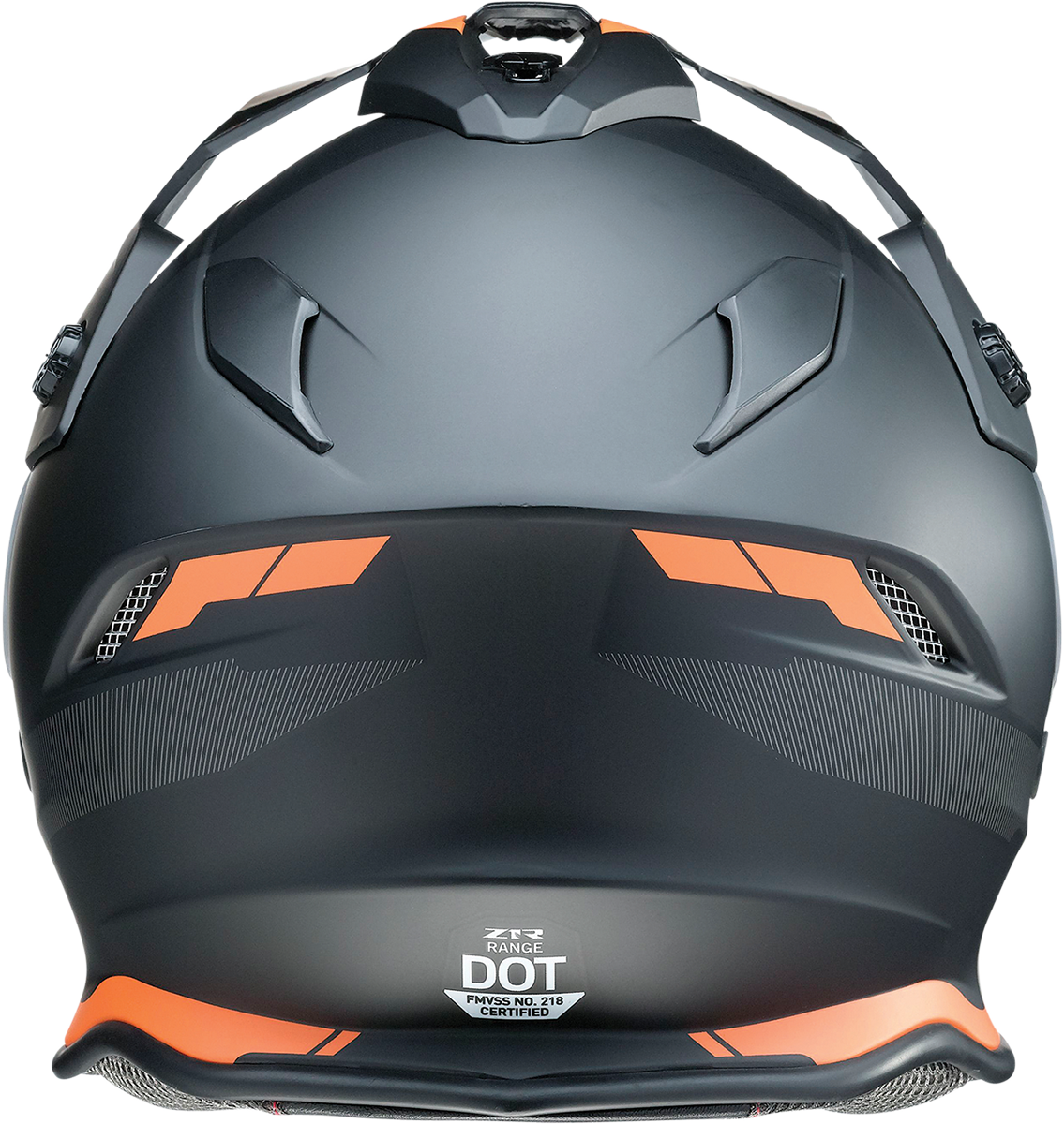 Z1R, Z1R Range Helmet Uptake Black/Orange 2XL β Versatile Motorcycle Helmet with Drop Down Sun Visor and Removable Lining