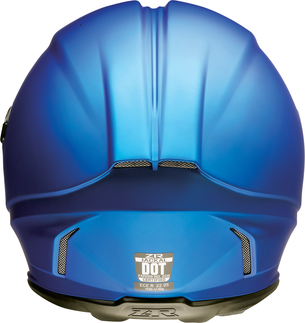 Z1R, Z1R Jackal Satin Blue Helmet - XS with Injection-Molded Polycarbonate Shell and Advanced Ventilation
