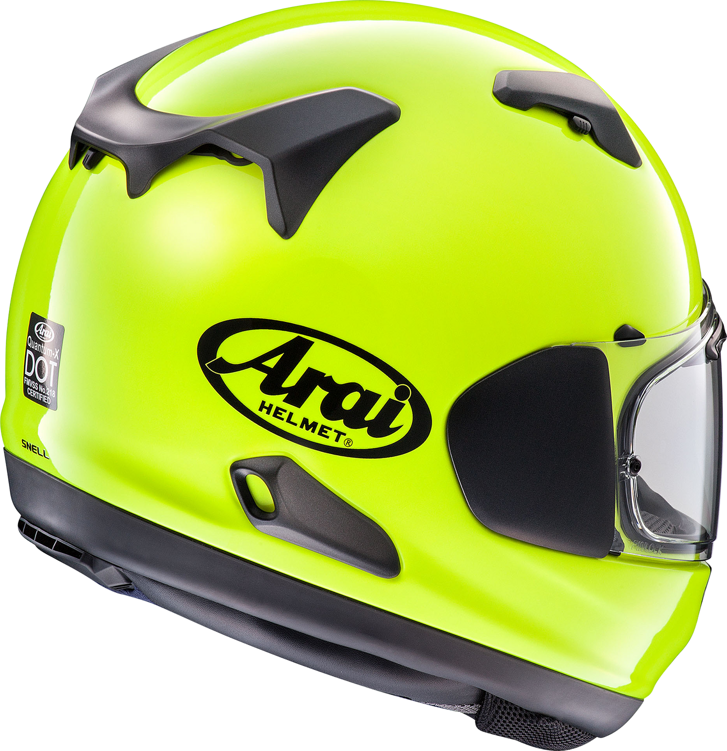 ARAI HELMETS, ARAI HELMETS Quantum-X XL Helmet in Fluorescent Yellow – Model 0101-15734