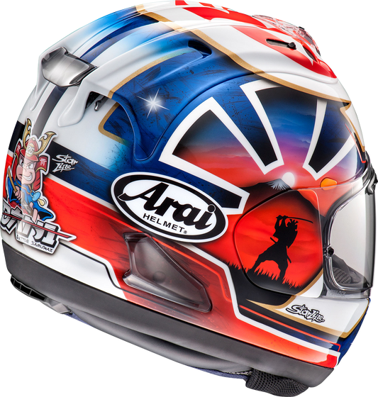 ARAI HELMETS, ARAI HELMETS Corsair-X Dani Samurai-2 Blue Large Helmet (Part 0101-15776)