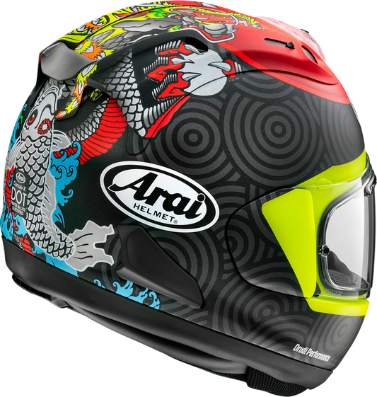 ARAI HELMETS, ARAI HELMETS Corsair-X Tatsuki Frost 2XL Motorcycle Helmet - Advanced Ventilation & Safety Features