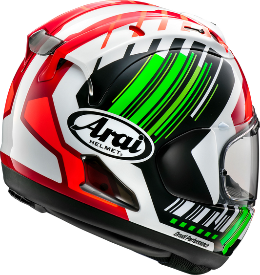 ARAI HELMETS, ARAI Helmets Corsair-X Rea-6 Green XS – Advanced Motorcycle Helmet with Superior Ventilation and Reinforced Shell