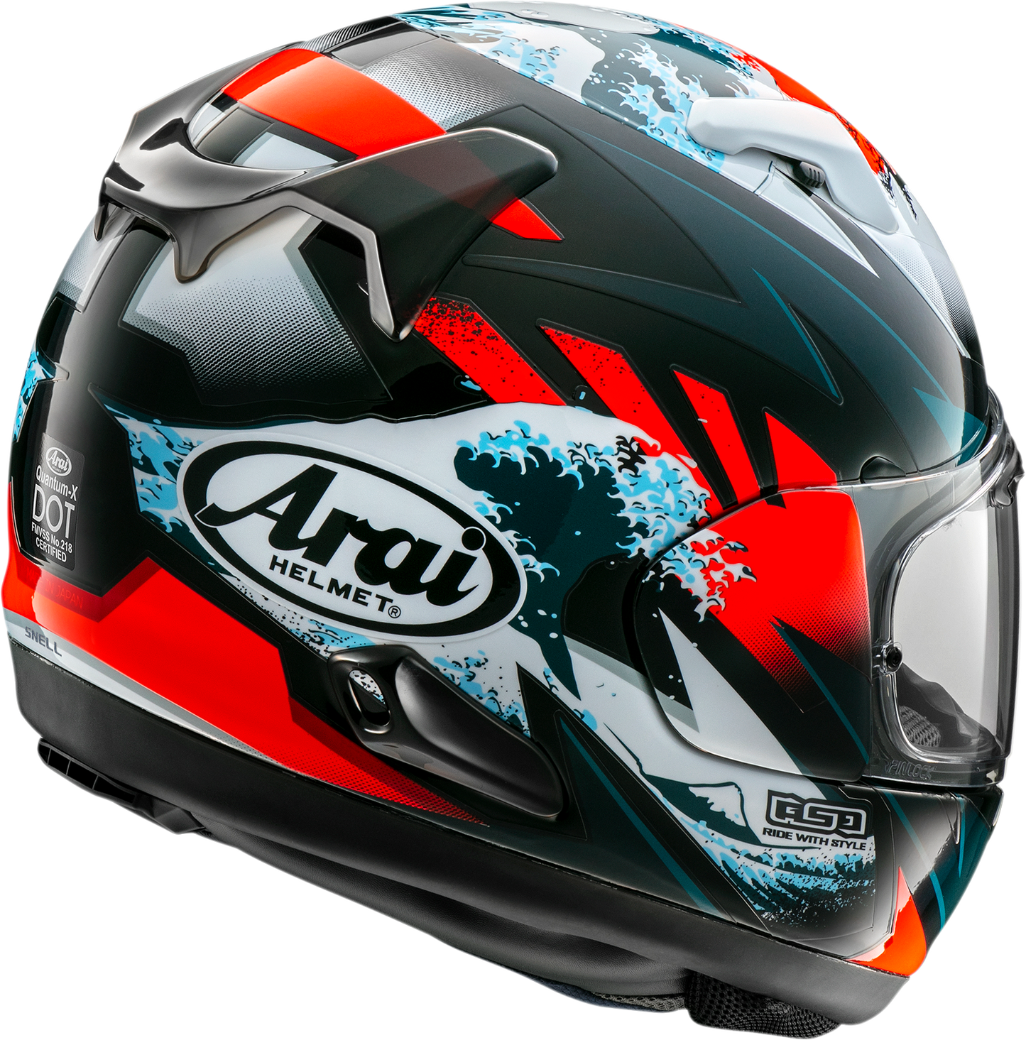 ARAI HELMETS, ARAI Helmets Quantum-X Wave Large Helmet (Part Number 0101-16007)