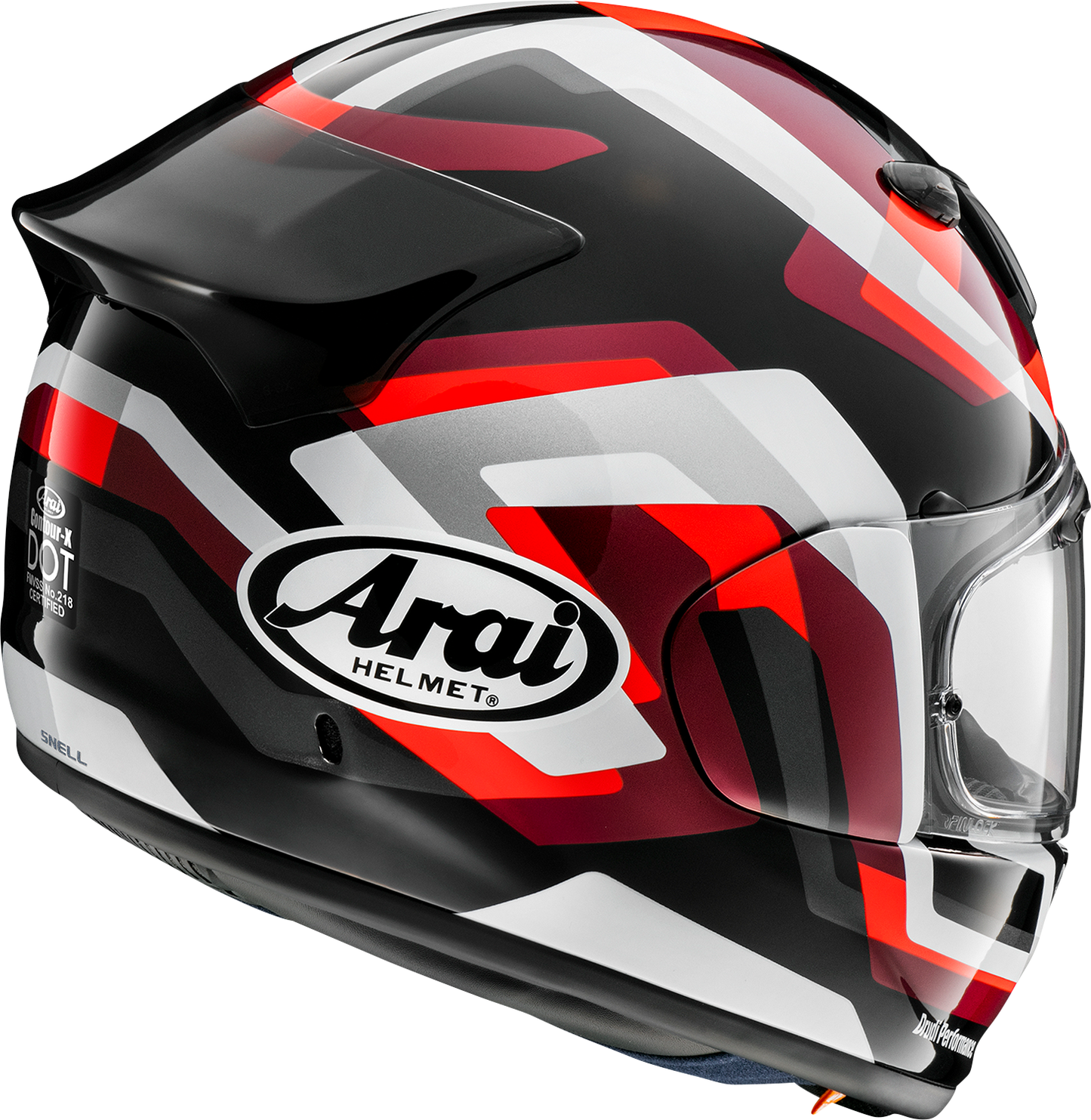 ARAI HELMETS, ARAI HELMETS Contour-X Snake Helmet - Red, Small (Part No. 0101-16068)