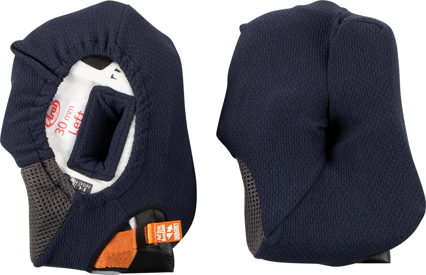 ARAI HELMETS, ARAI HELMETS Corsair-X, Quantum-X, Signet-X Cheek Pads - 30 mm, Part Number 05-5701