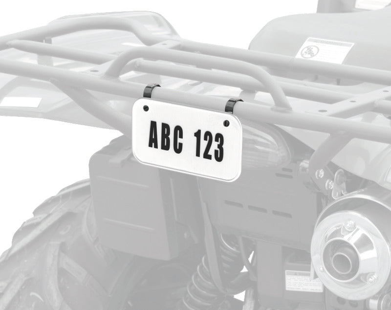 QuadBoss, QuadBoss ATV License Plate Kit - Black for Powersports Vehicles
