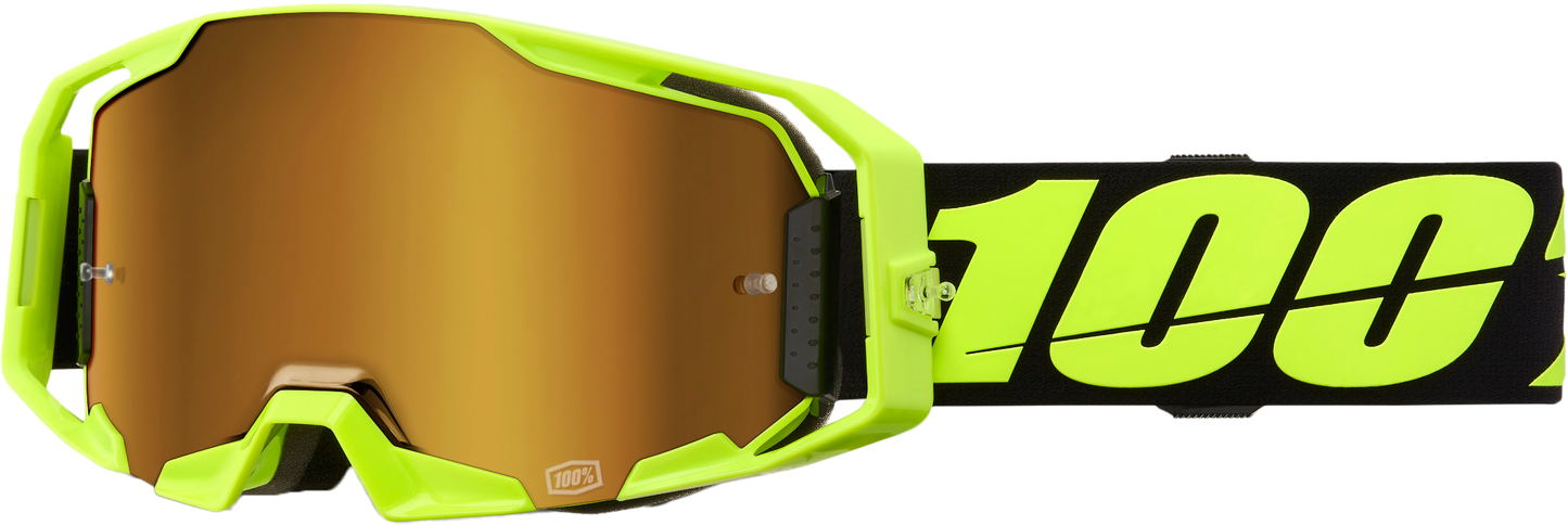 Armatic Goggle Neon Ylw Mirror True Gold