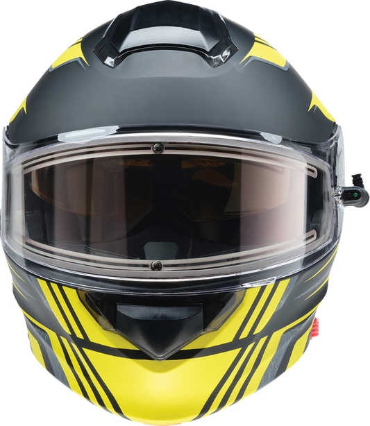 Z1R, Z1R Solaris 2.0 Helmet - First Tracks Electric Dual Pane Shield - Black/Hi-Viz, Medium (Part #0120-0839)