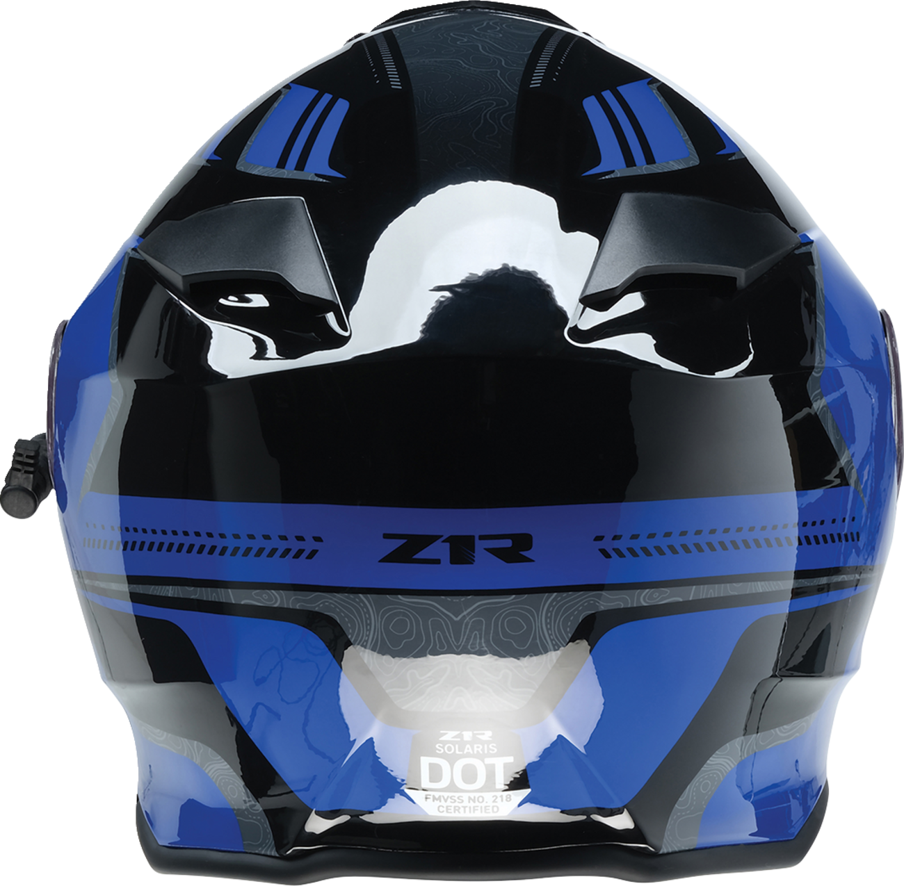 Z1R, Z1R Solaris 2.0 Helmet - First Tracks Electric Dual Pane Shield - Black/Blue XL (Part Number 0120-0835)
