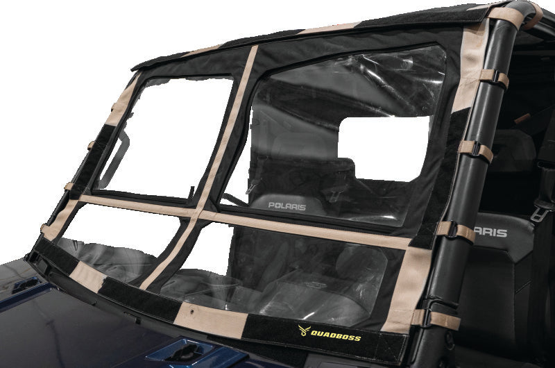 QuadBoss, QuadBoss 15-19 Polaris Ranger 1000 Diesel Soft Windshield with Screen Options