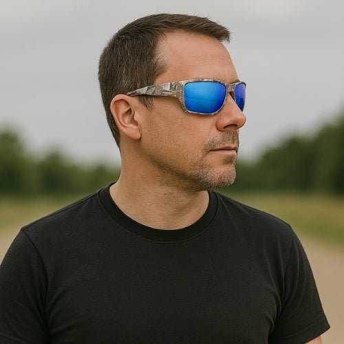 Polarized Outdoor Sports Sunglasses β Camouflage Cycling, Driving, Fishing, and Running Goggles with UV400 Protection