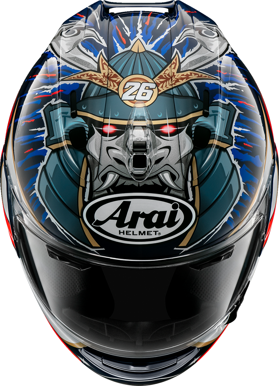 ARAI HELMETS, ARAI Helmets Corsair-X Dani Samurai-3 Large with VAS Shield Mechanism and Advanced Safety Features