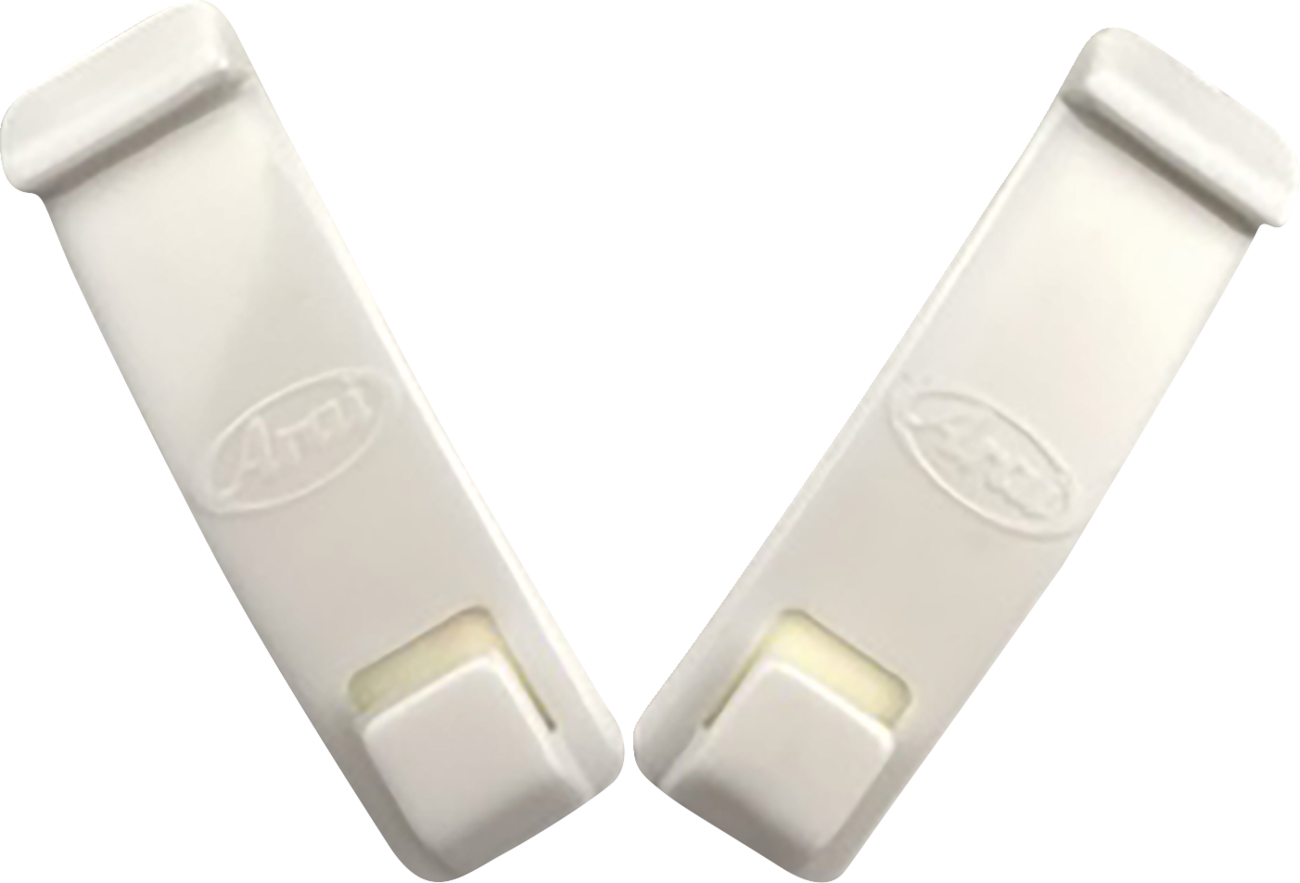 ARAI HELMETS, ARAI Helmets Goggle Strap Holders - White (Part Number 092175)