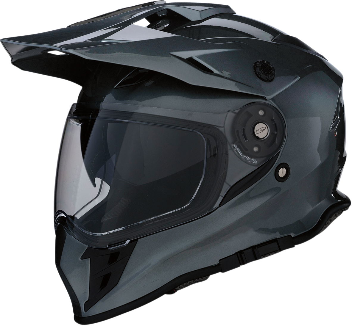 Z1R, Z1R Range 2.0 Helmet - Solid Dark Silver - Small, Dual-Density EPS and Injection Molded Polycarbonate Shell