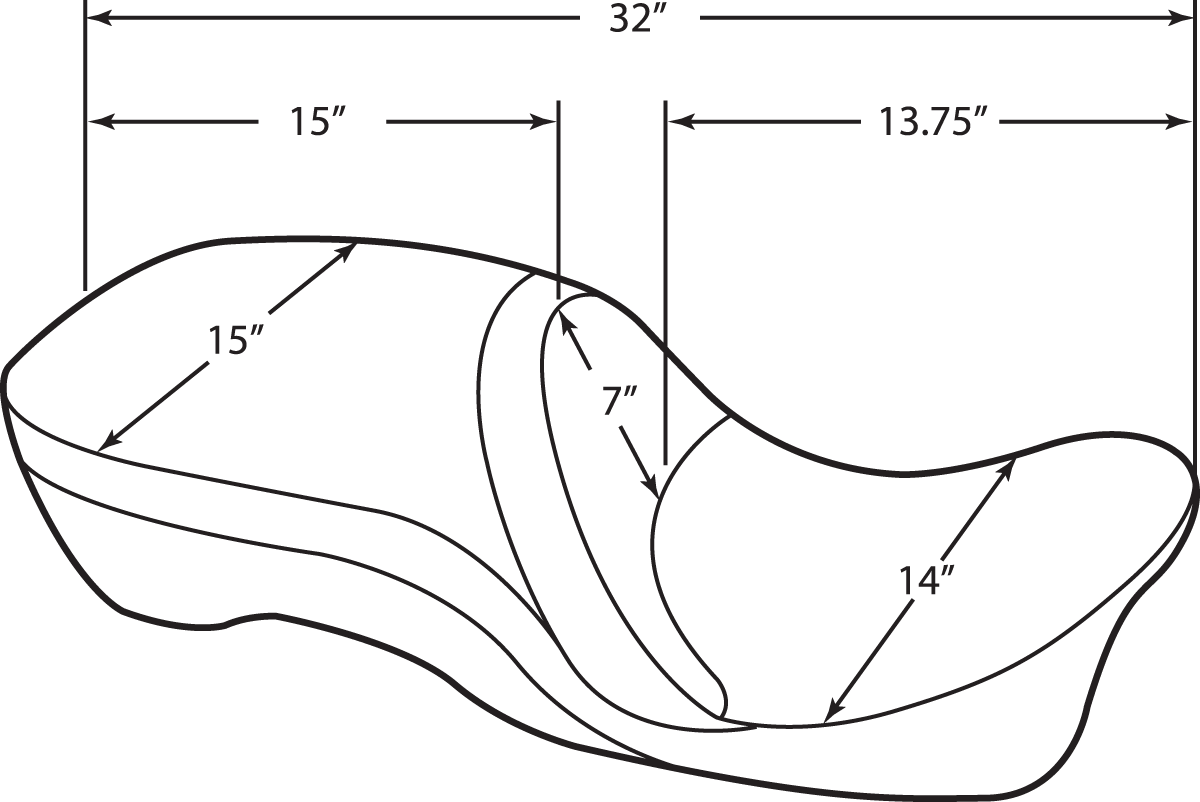 DRAG SPECIALTIES SEATS, DRAG SPECIALTIES SEATS Touring Seat - Double Diamond for FL '09-'23 (Part No. 0801-1111)