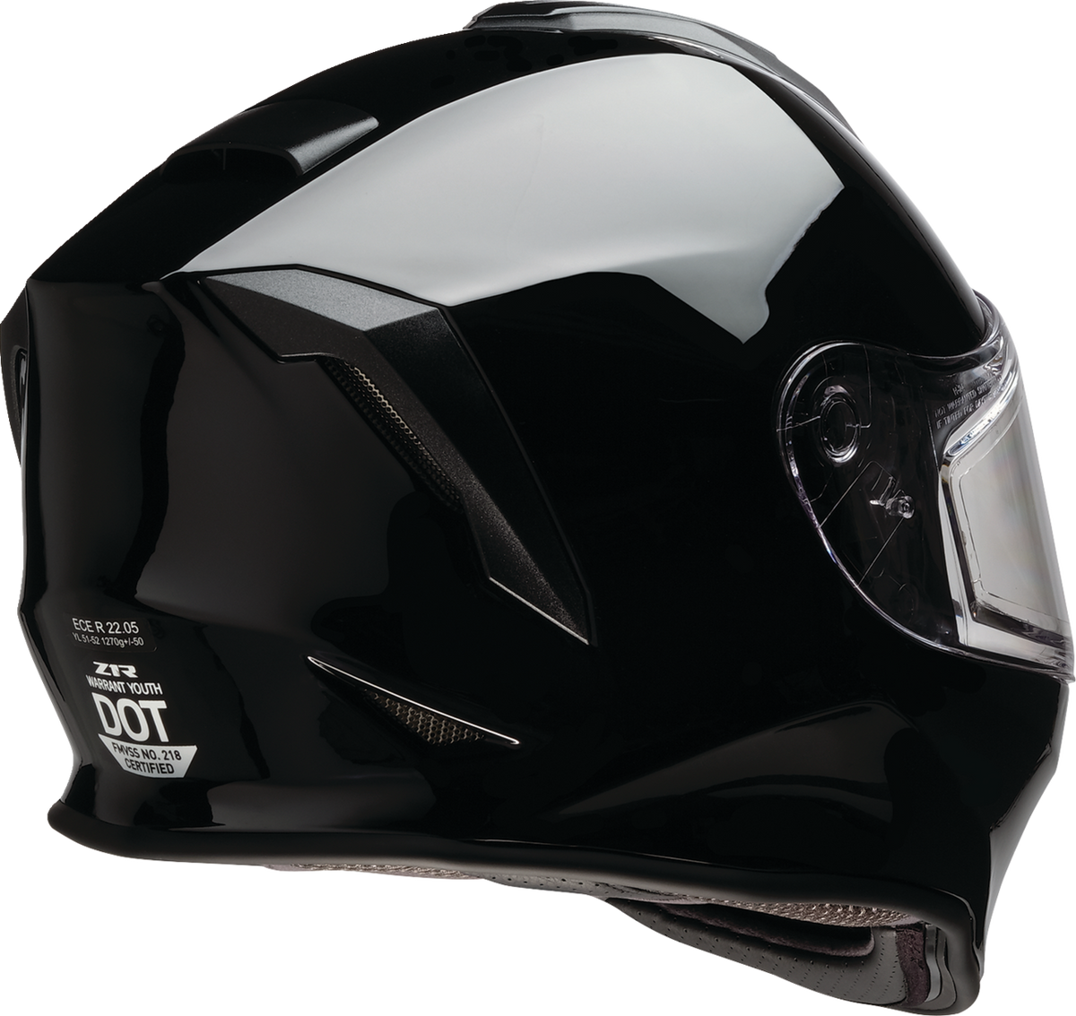 Z1R, Z1R Youth Warrant 2.0 Snow Helmet - Black, Medium (Part #0122-0142)