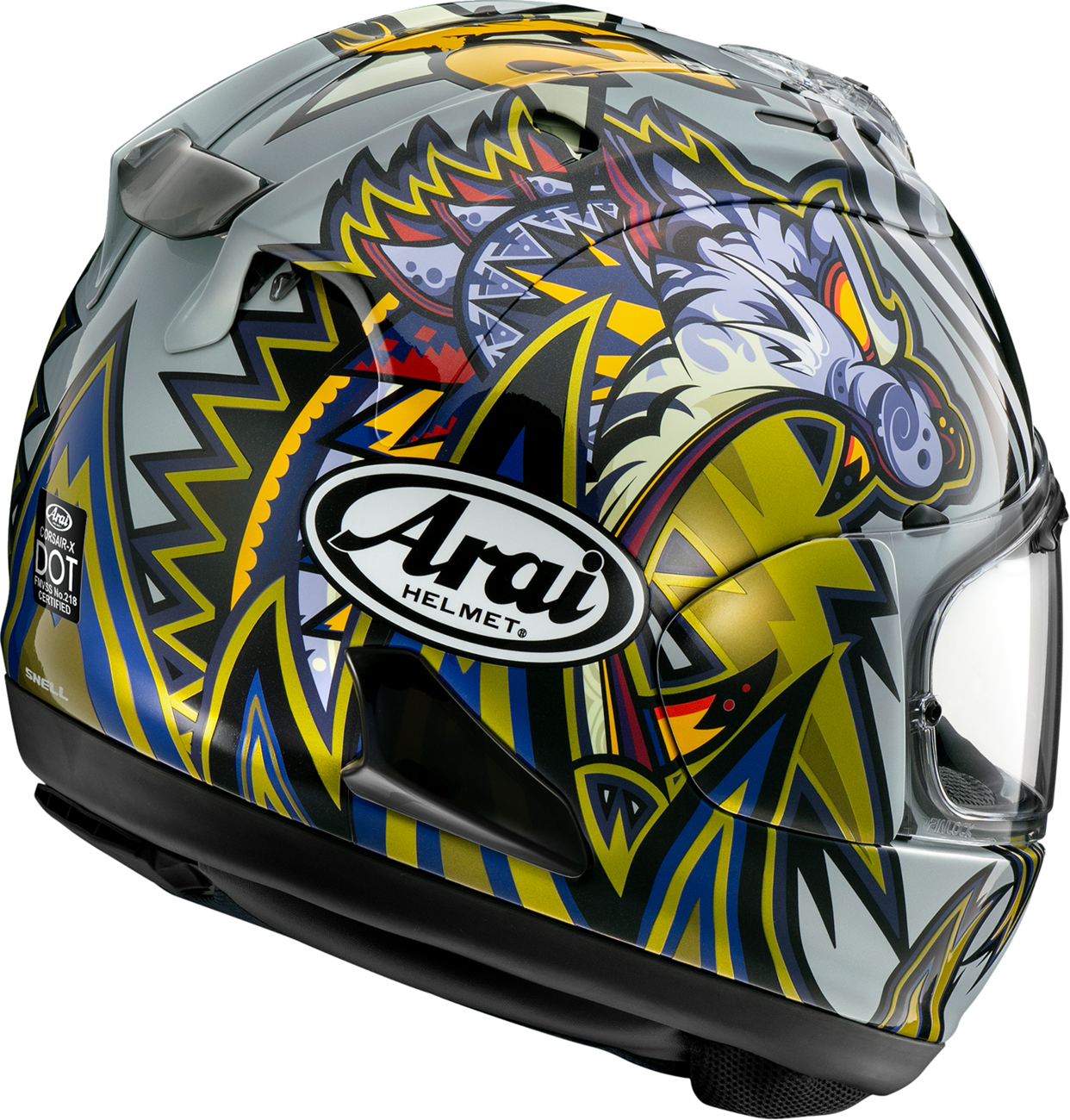 ARAI HELMETS, ARAI Helmets Corsair-X Nakasuga 4 Large Helmet with VAS Shield Mechanism and Advanced Ventilation