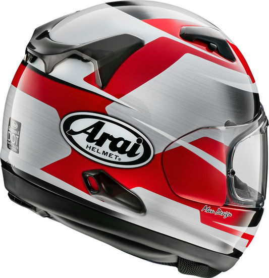 ARAI HELMETS, ARAI HELMETS Quantum-X Steel Helmet with VAS-MV Shield – Red, Medium