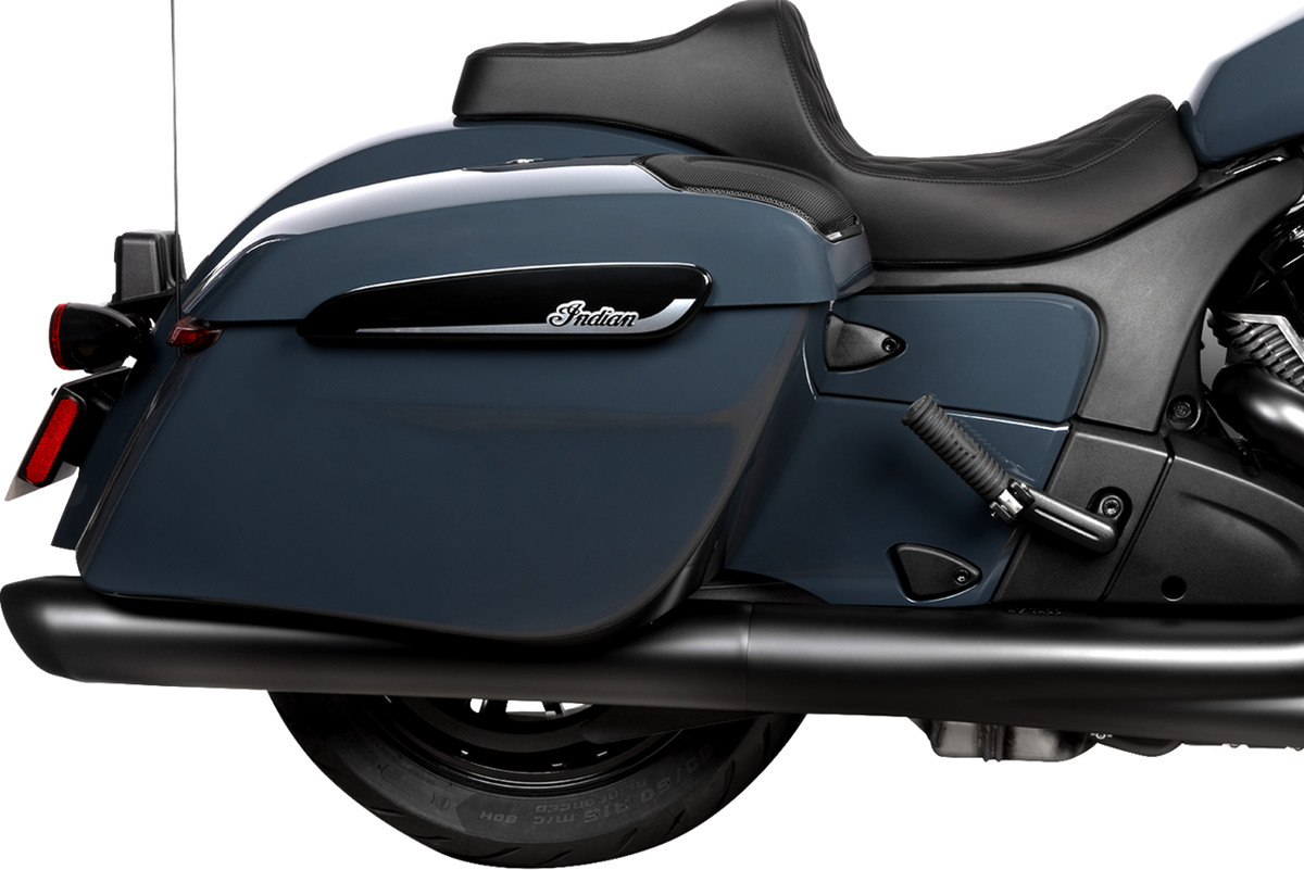 DRAG SPECIALTIES SEATS, Drag Specialties Seats Predator III 2-Up Seat for Chieftain '25 and Challenger '20-'25 - Vinyl and Solar Leather, Double Diamond Pattern (Part #4720F)