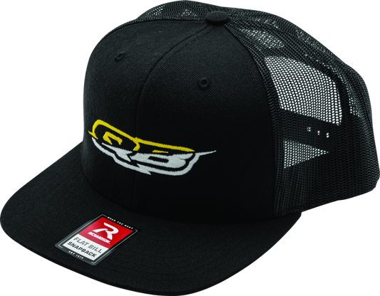QuadBoss, QuadBoss Logo Flatbill Cap - Classic Truckers Style with Adjustable Snapback