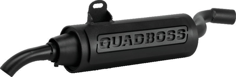 QuadBoss, QuadBoss Slip-On Muffler for Honda ATC250ES 1985-1987 – Black Steel Exhaust with Welded Internals